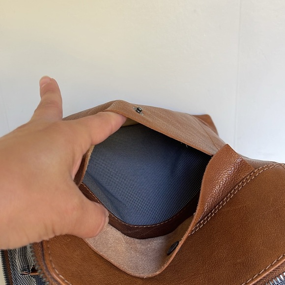 Spikes & Sparrow Brown Leather Backpack - Picture 8 of 16